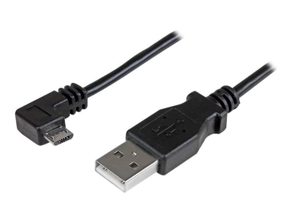 StarTech.com Micro USB-kabel för laddning och synkning M/M - Högervinklad Micro USB - 0,25 mm² - 0,5 m