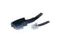 Miniatyrbild 2 av 2: S-Conn 6m TAE-N - RJ12, 6 m, TAE-N, RJ12, Svart, Transparent, Hankoppling, Hankoppling