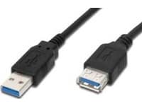 M-CAB - USB-förlängningskabel - USB typ A (hane) till USB typ A (hona) - USB 3.0 - 1.8 m - svart