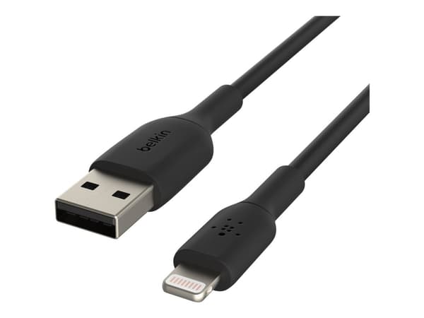 Belkin BoostCharge - Lightning-kabel - Lightning hann til USB hann - 1 m - svart