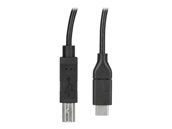 StarTech.com USB-C till USB-B-skrivarkabel - M/M - 3 m - USB 2.0 - USB-kabel - 24 pin USB-C (hane) rak till USB typ B (hane) rak - Thunderbolt 3 / US