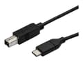Miniatyrbild 2 av 5: StarTech.com USB-C till USB-B-skrivarkabel - M/M - 3 m - USB 2.0 - USB-kabel - 24 pin USB-C (hane) rak till USB typ B (hane) rak - Thunderbolt 3 / US