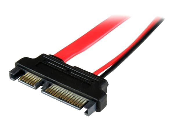 StarTech.com SLSATAADAP6 SATA-kabel 0,1524 m Slimline SATA 13 pin SATA 7+15 pin Rød