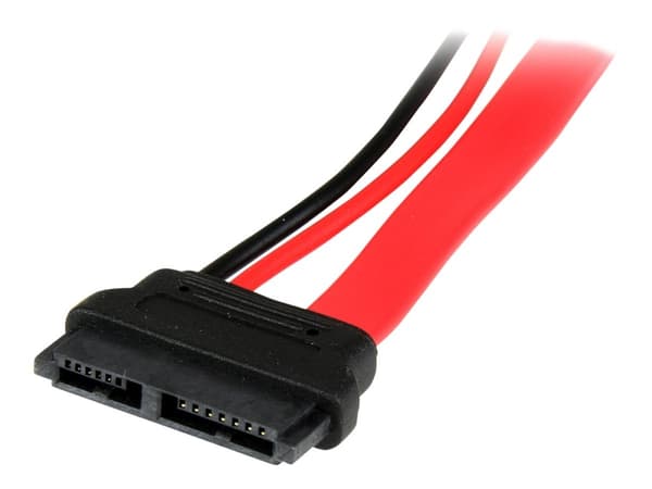 StarTech.com SLSATAADAP6 SATA-kabel 0,1524 m Slimline SATA 13 pin SATA 7+15 pin Rød