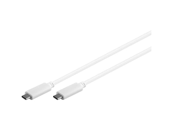 Goobay 67194, 1 m, USB C, USB C, USB 3.2 Gen 2 (3.1 Gen 2), 5 Gbit/s, Vit