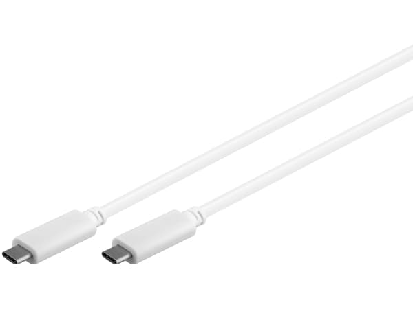 Goobay 67194, 1 m, USB C, USB C, USB 3.2 Gen 2 (3.1 Gen 2), 5 Gbit/s, Vit