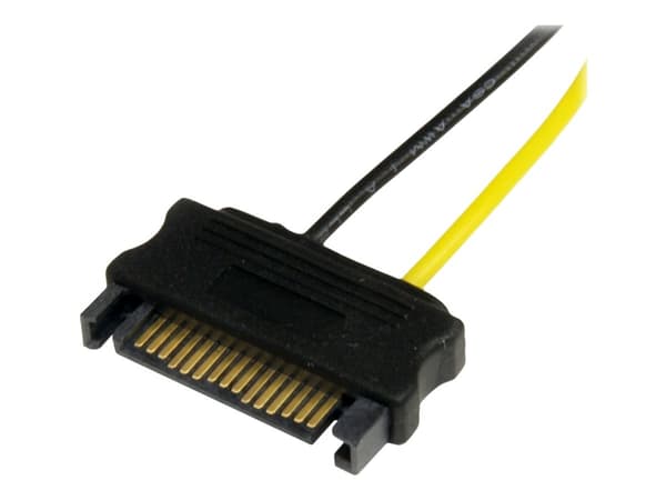 StarTech.com 6in SATA Power to 6 Pin PCI Express Video Card Power Cable Adapter - SATA to 6 pin PCIe power - Strømkabel - SATA-strøm (hann) til 6-pin