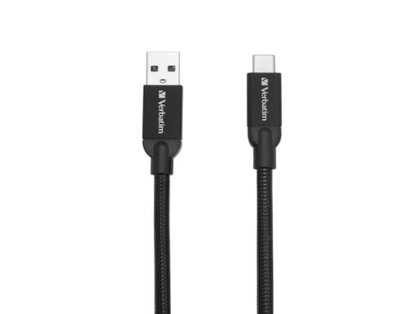 Verbatim Sync and Charge - USB-kabel - 24 pin USB-C (hane) till USB (hane) - USB 3.1 Gen 2 - 1 m - svart
