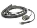 Miniatyrbilde 2 av 3: Zebra - Seriell kabel - DB-9, power DC jack til RJ-45 (10-kontakts) (hann) - 6.1 m - rullet sammen - for Symbol DS4308, DS7708, DS9808, DS9908, LS220