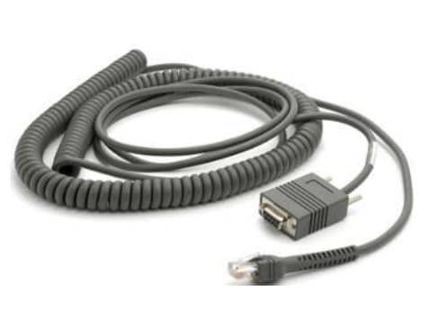 Zebra - Seriell kabel - DB-9, power DC jack til RJ-45 (10-kontakts) (hann) - 6.1 m - rullet sammen - for Symbol DS4308, DS7708, DS9808, DS9908, LS220