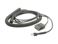 Miniatyrbilde 1 av 3: Zebra - Seriell kabel - DB-9, power DC jack til RJ-45 (10-kontakts) (hann) - 6.1 m - rullet sammen - for Symbol DS4308, DS7708, DS9808, DS9908, LS220