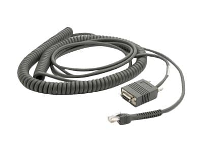 Zebra - Seriell kabel - DB-9, power DC jack til RJ-45 (10-kontakts) (hann) - 6.1 m - rullet sammen - for Symbol DS4308, DS7708, DS9808, DS9908, LS220