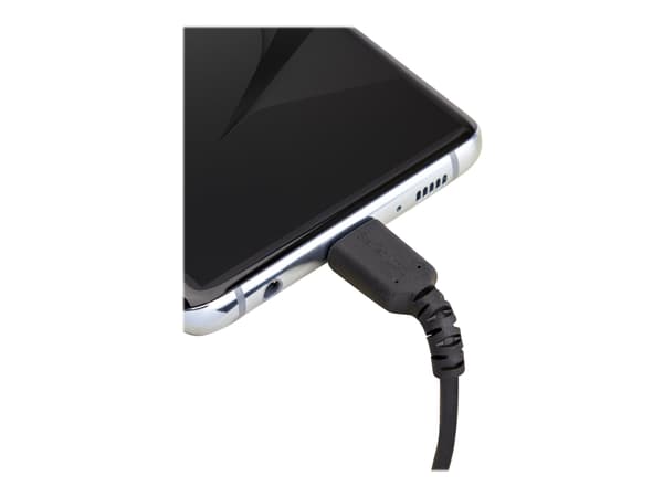 StarTech.com 1m USB A - USB C -latauskaapeli, kestävä nopea lataus ja synkronointi USB 2.0 - USB Type C -tiedonsiirtojohto, kestävä TPE-vaippa, arami