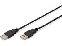ASSMANN - USB-kabel - USB (hane) till USB (hane) - USB 2.0 - 5 m - formpressad - svart