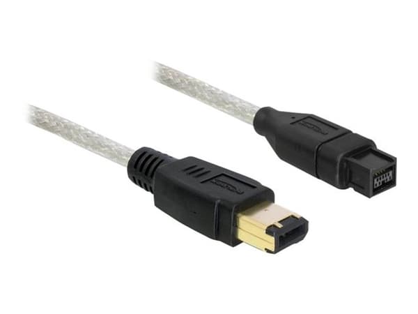 Delock - IEEE 1394-kabel - FireWire 800 (hane) till 6 pin FireWire (hane) - 2 m
