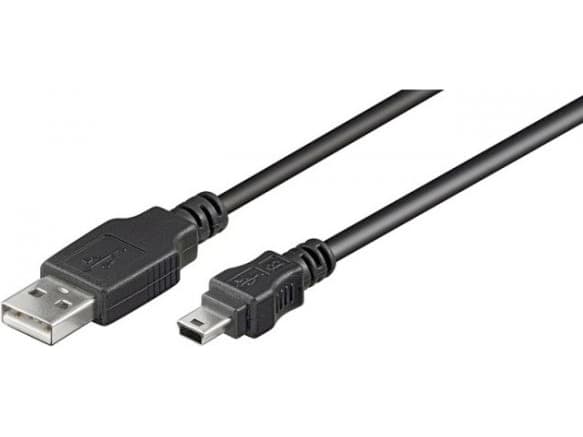 Goobay 93623, 1,5 m, USB A, Micro-USB B, Svart