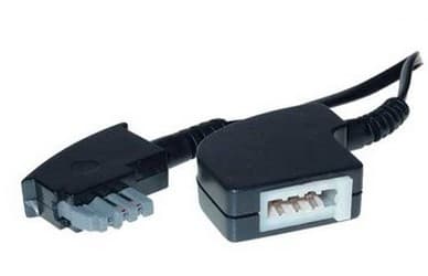 S-Conn 70213-, 3 m, TAE-N, TAE-N, Sort, Hanstik, Hunstik