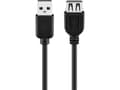 Miniatyrbild 2 av 5: Goobay 93600, 3 m, USB A, USB A, USB 2.0, 0,48 Gbit/s, Svart