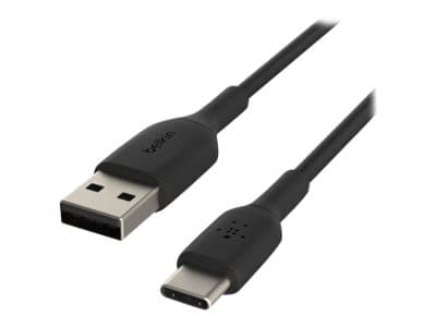 Belkin BoostCharge - USB-kabel - 24 pin USB-C (hane) till USB (hane) - 1 m - svart