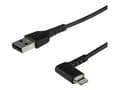 Pikkukuva 2 / 5: StarTech.com RUSBLTMM1MBR, 1 m, Lightning, USB A, Uros, Uros, Musta