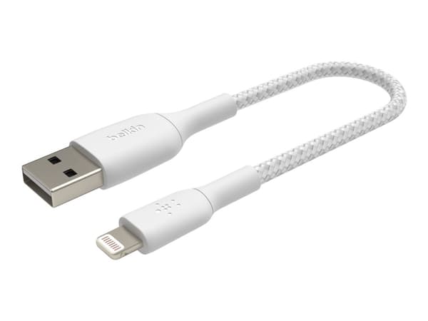Belkin BoostCharge - Lightning-kabel - Lightning hane till USB hane - 15 cm - vit
