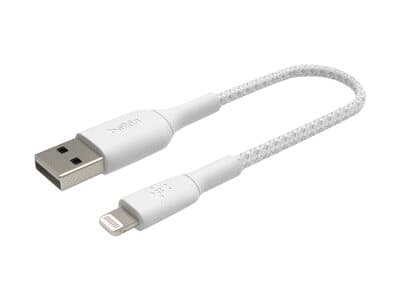 Belkin BoostCharge - Lightning-kabel - Lightning hane till USB hane - 15 cm - vit
