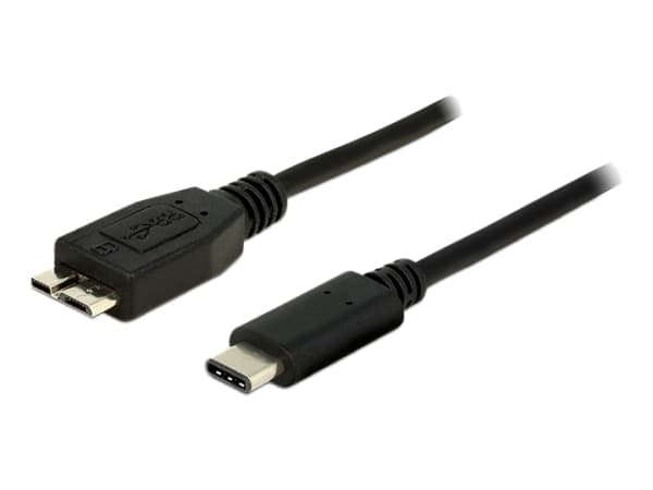 Delock - USB-kabel - Micro-USB typ B (han) till 24 stift USB-C (han) - USB 3.1 Gen 2 - 1 m - sorterad