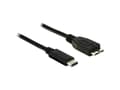 Miniatyrbild 5 av 5: Delock - USB-kabel - Micro-USB typ B (han) till 24 stift USB-C (han) - USB 3.1 Gen 2 - 1 m - sorterad