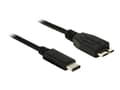 Miniatyrbild 1 av 5: Delock - USB-kabel - Micro-USB typ B (han) till 24 stift USB-C (han) - USB 3.1 Gen 2 - 1 m - sorterad