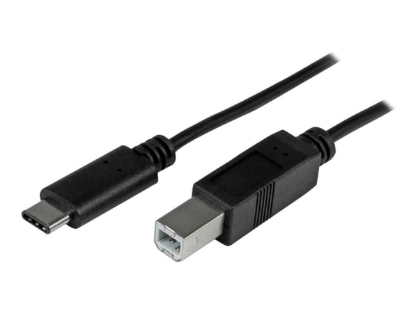 StarTech.com USB 2.0 USB-C till USB-B-kabel - 1 m - USB-kabel - 24 pin USB-C (hane) till USB typ B (hane) - USB 2.0 - 1 m - svart - för P/N: HB30A3A1
