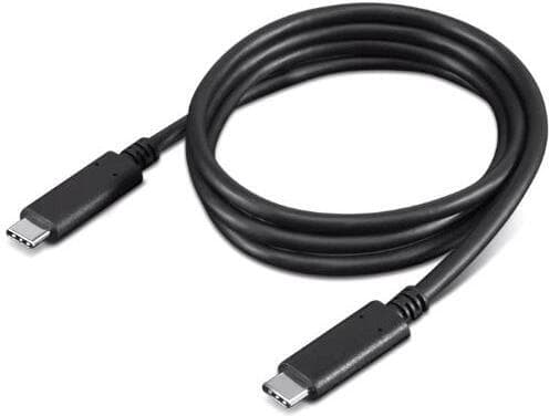 Lenovo - USB-kaapeli - USB-C (han) til USB-C (han) - 20 V - 5 A - 1 m - 4K-tuki, USB Power Delivery (5 A, 100 W) - lajittelu - ThinkCentre M90a Pro G