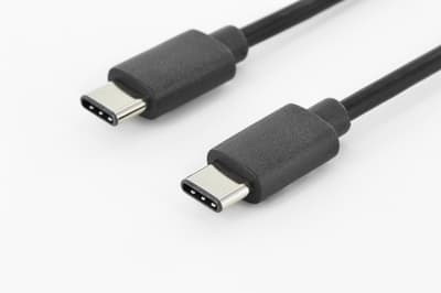 ASSMANN - USB-kabel - 24 pin USB-C (hann) til 24 pin USB-C (hann) - USB 2.0 - 1.8 m - formstøpt - svart