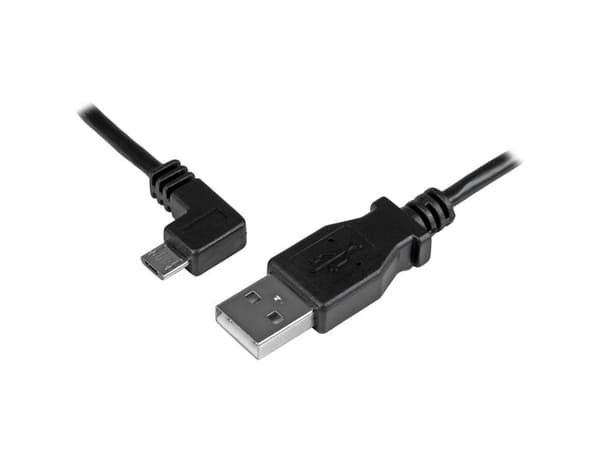StarTech.com USBAUB1MLA USB-kabel 1 m USB 2.0 USB A Micro-USB B Sort