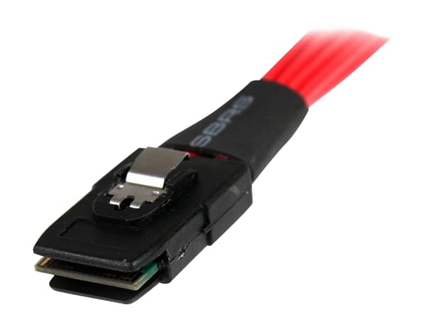 StarTech.com 1m Serial Attached SCSI SAS Cable - SFF-8087 to 4x Latching SATA SAS cable (SAS8087S4100) - SATA/SAS-kabel - Serial ATA 150/300/600 - 4-