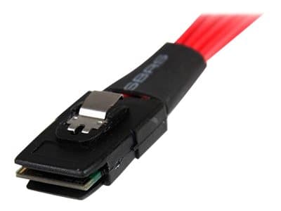 StarTech.com 1m Serial Attached SCSI SAS Cable - SFF-8087 to 4x Latching SATA SAS cable (SAS8087S4100) - SATA/SAS-kabel - Serial ATA 150/300/600 - 4-