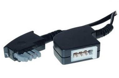 S-Conn 70216-, 6 m, TAE-N, TAE-N, Sort, Hanstik, Hunstik