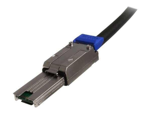 StarTech.com 1m External Mini SAS Cable - Serial Attached SCSI SFF-8088 to SFF-8088 - 2x SFF-8088 (M) - 1 meter, Black (ISAS88881) - Extern SAS-kabel