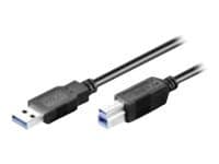 M-CAB - USB-kabel - USB-type A (hann) til USB Type B (hann) - USB 3.0 - 3 m - svart