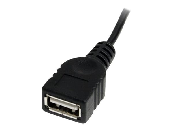 StarTech.com USBMUSBFM1 USB-kabel 0,3 m USB A Mini-USB B Sort