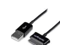 Miniatyrbilde 4 av 5: StarTech.com USB2SDC2M mobiltelefonkabel Sort 2 m USB A Samsung 30-pin