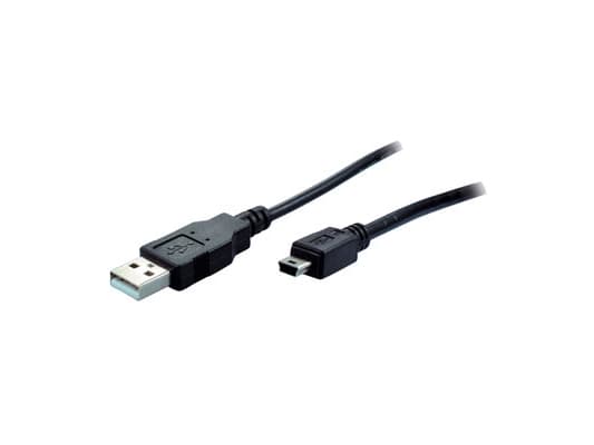 S/CONN 14-16035, 2 m, Mini-USB B, USB A, USB 2.0, 0,48 Gbit/s, Svart