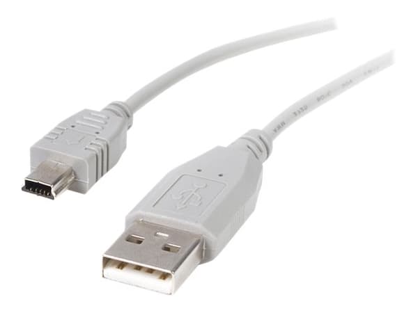 StarTech.com USB2HABM6IN USB-kabel 0,152 m USB 2.0 USB A Mini-USB B Grå