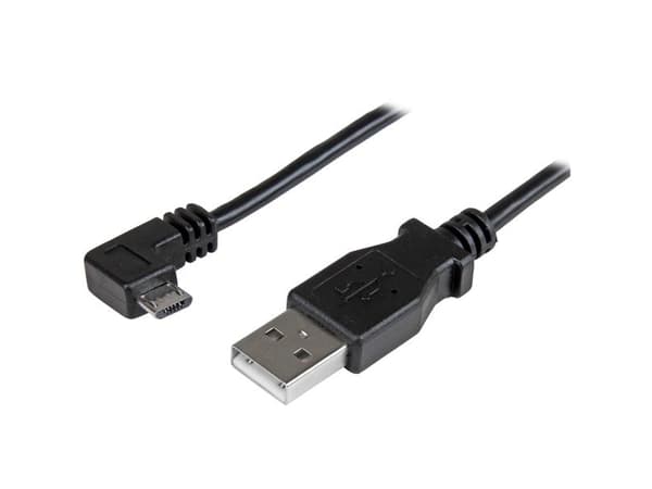 StarTech.com Micro USB-kabel för laddning och synkning M/M - Högervinklad Micro USB - 0,05/0,25 mm² - 1 m