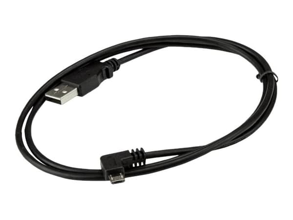 StarTech.com Micro USB-kabel för laddning och synkning M/M - Högervinklad Micro USB - 0,05/0,25 mm² - 1 m