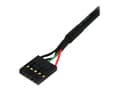 Miniatyrbilde 2 av 5: StarTech.com 24in Internal 5 pin USB IDC Motherboard Header Cable F/F - USB cable - 5 pin IDC (F) to 5 pin IDC (F) - USB 2.0 - 2 ft - black - USBINT5