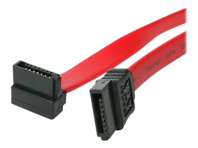 StarTech.com 24in SATA to Right Angle SATA Serial ATA Cable - SATA-kabel - Serial ATA 150/300/600 - SATA (R) till SATA (R) - 61 cm - högervinklad kon