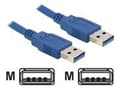 Miniatyrbilde 1 av 5: Delock - USB-kabel - USB (hann) til USB (hann) - USB 3.0 - 3 m - for Delock PCI Express Card