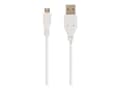Miniatyrbild 5 av 5: Cablexpert - USB-kabel - mikro-USB typ B (hane) till USB (hane) - 50 cm - formpressad - vit