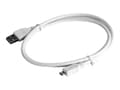 Miniatyrbild 1 av 5: Cablexpert - USB-kabel - mikro-USB typ B (hane) till USB (hane) - 50 cm - formpressad - vit