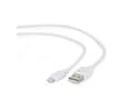 Miniatyrbild 4 av 5: Cablexpert - Lightning-kabel - USB hane till Lightning hane - 1 m - skärmad - vit